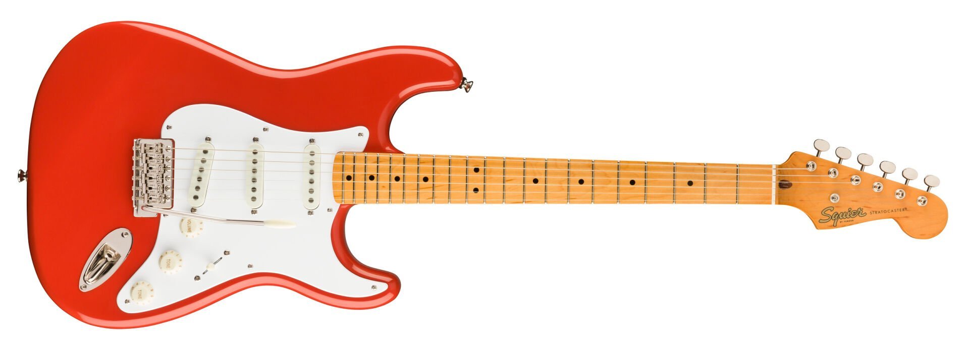 Squier Classic Vibe '50s Stratocaster Akçaağaç Klavye Fiesta Red Elektro Gitar