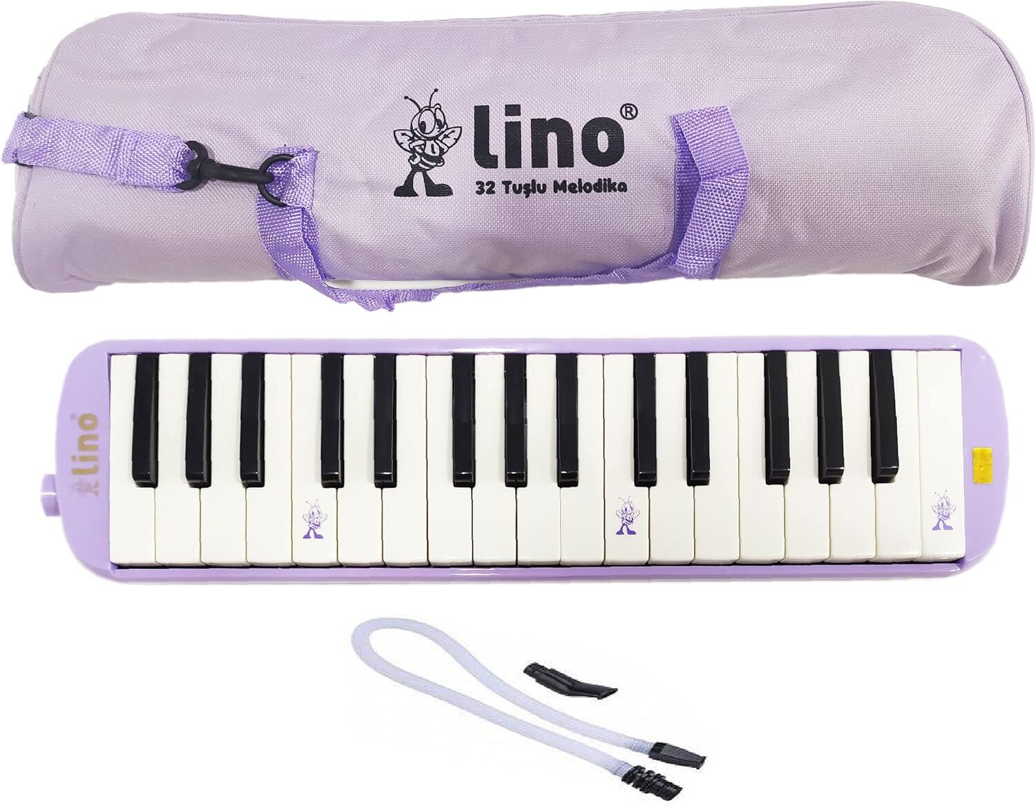 LİNO MELODİKA 32 TUŞLU BEZ ÇANTA PASTEL MOR