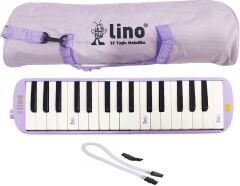 LİNO MELODİKA 32 TUŞLU BEZ ÇANTA PASTEL MOR