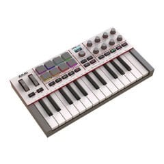 AKAI MPKMINI 4 Beyaz Müzik Prodüksiyonu 25 Mini Tuş MIDI Klavye