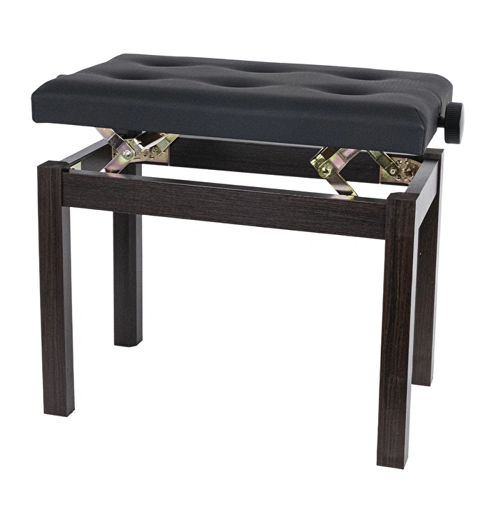 KOZMOS P-310-RW Ayarlı Piyano Taburesi - Kahverengi - Siyah