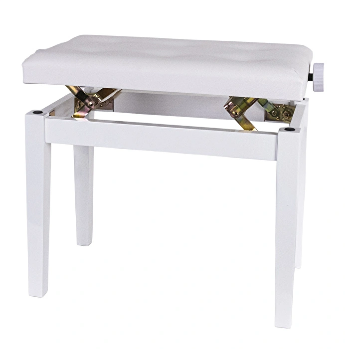 KOZMOS DX15-WH Ayarlı Piyano Taburesi - Beyaz