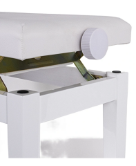 KOZMOS DX15-WH Ayarlı Piyano Taburesi - Beyaz