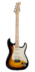Trion TGP-112-SB Aksesuar ve Amfi Dahil Sunburst Elektro Gitar Seti