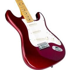 SX SST57+ CAR Stratocaster Elektro Gitar (Candy Apple Red)