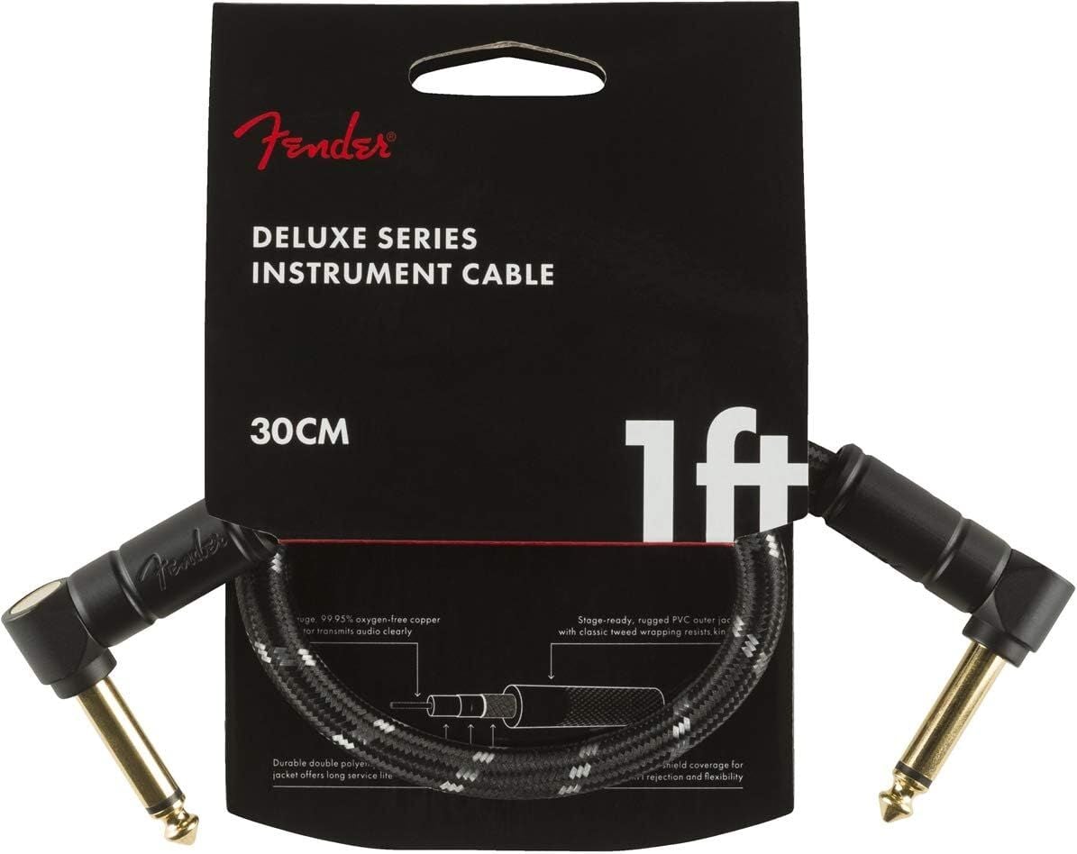 Fender Deluxe L Uç 30cm Siyah Tweed Enstrüman Kablo