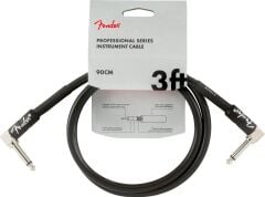 Fender Professional L/L Uçlu 90cm Siyah Patch Kablosu