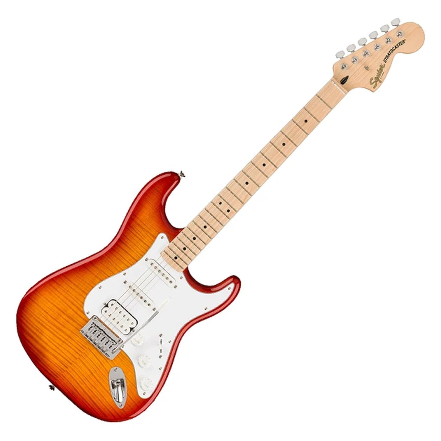 Squier Affinity Stratocaster FMT HSS Akçaağaç Klavye Sienna