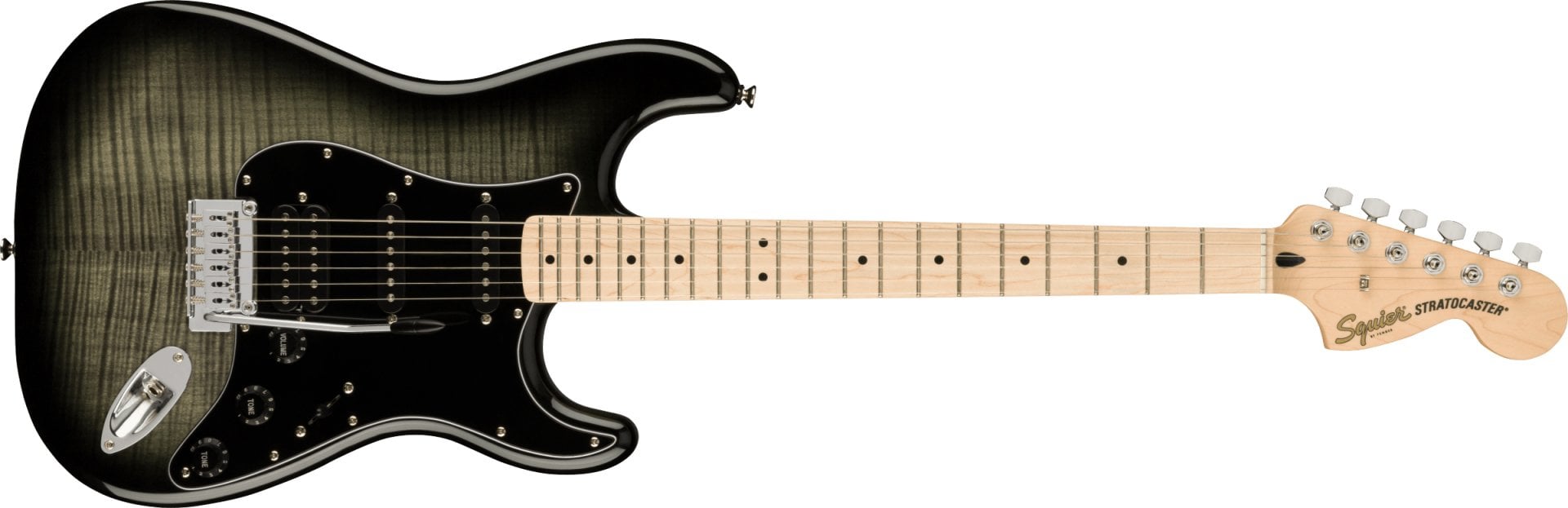 Squier Affinity FMT HSS Akçaağaç Klavye Black Burst Elektro Gitar