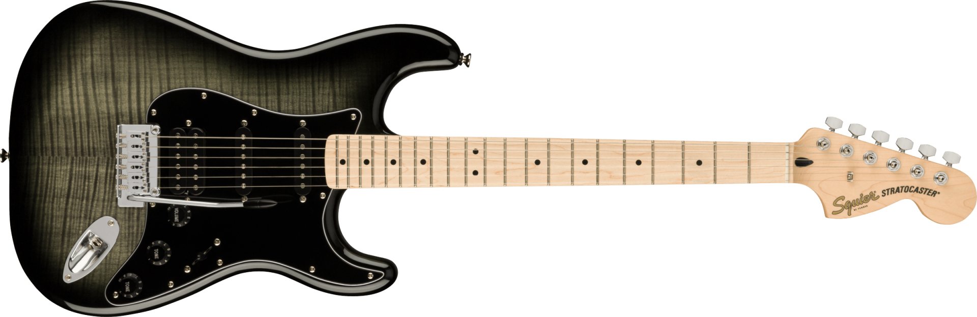 Squier Affinity FMT HSS Akçaağaç Klavye Black Burst Elektro Gitar