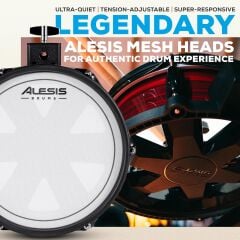 ALESIS Nitro Pro XL 10 Parça Elektronik Davul Seti - Bluetooth ve BFD Sesler Dahil
