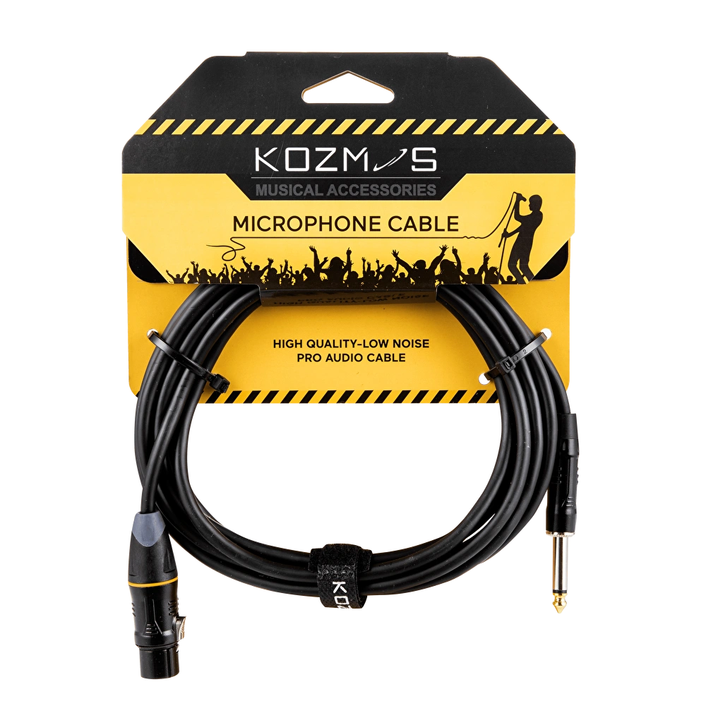 Kozmos KCL-062-3M XLR-TS 6,35mm Mono 3mt Kablo