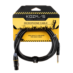 Kozmos KCL-062-3M XLR-TS 6,35mm Mono 3mt Kablo