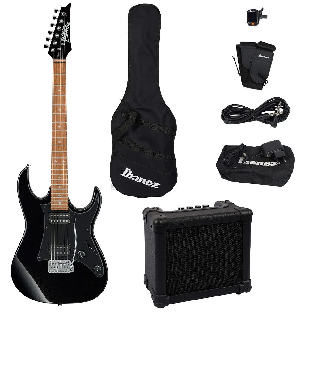 IBANEZ IJRX20U-BKN Elektro Gitar Paketi Gigbag & Aksesuar Seti Dahil