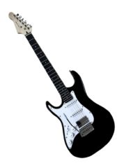 Rock Viper Solak HSS Siyah Elektro Gitar