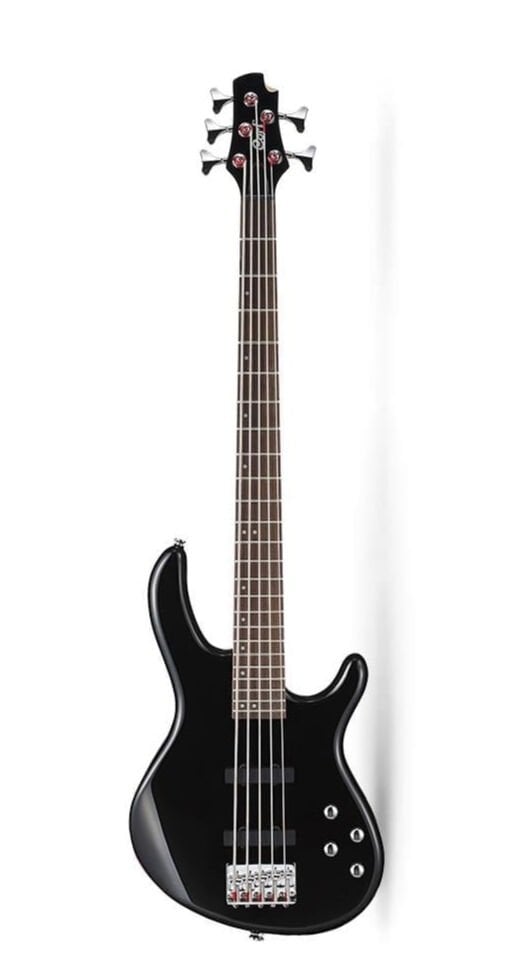 CORT AB5PLUSBK AKTİF 5 TELLİ SİYAH BASS GİTAR