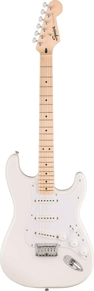 Squier Sonic Stratocaster Hard Tail Akçaağaç Klavye Arctic White Elektro Gitar