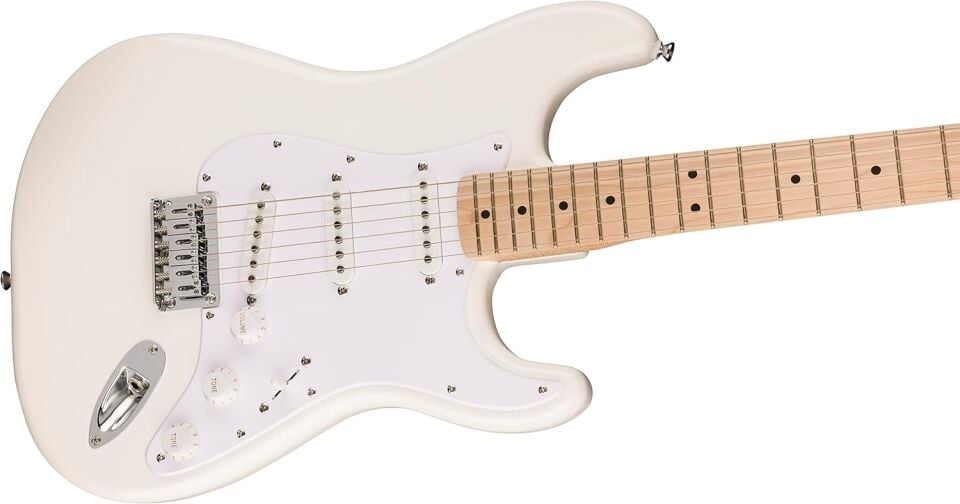 Squier Sonic Stratocaster Hard Tail Akçaağaç Klavye Arctic White Elektro Gitar