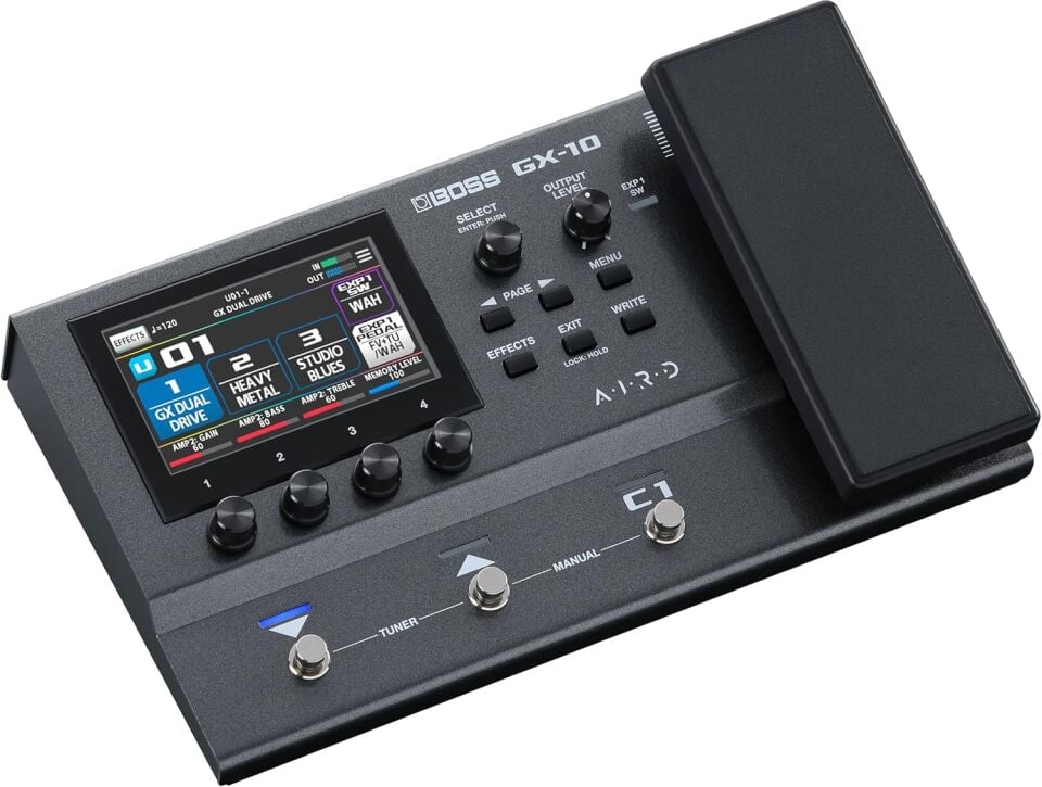 BOSS GX-10 Kompakt Gitar / Bas Efekt Prosesörü
