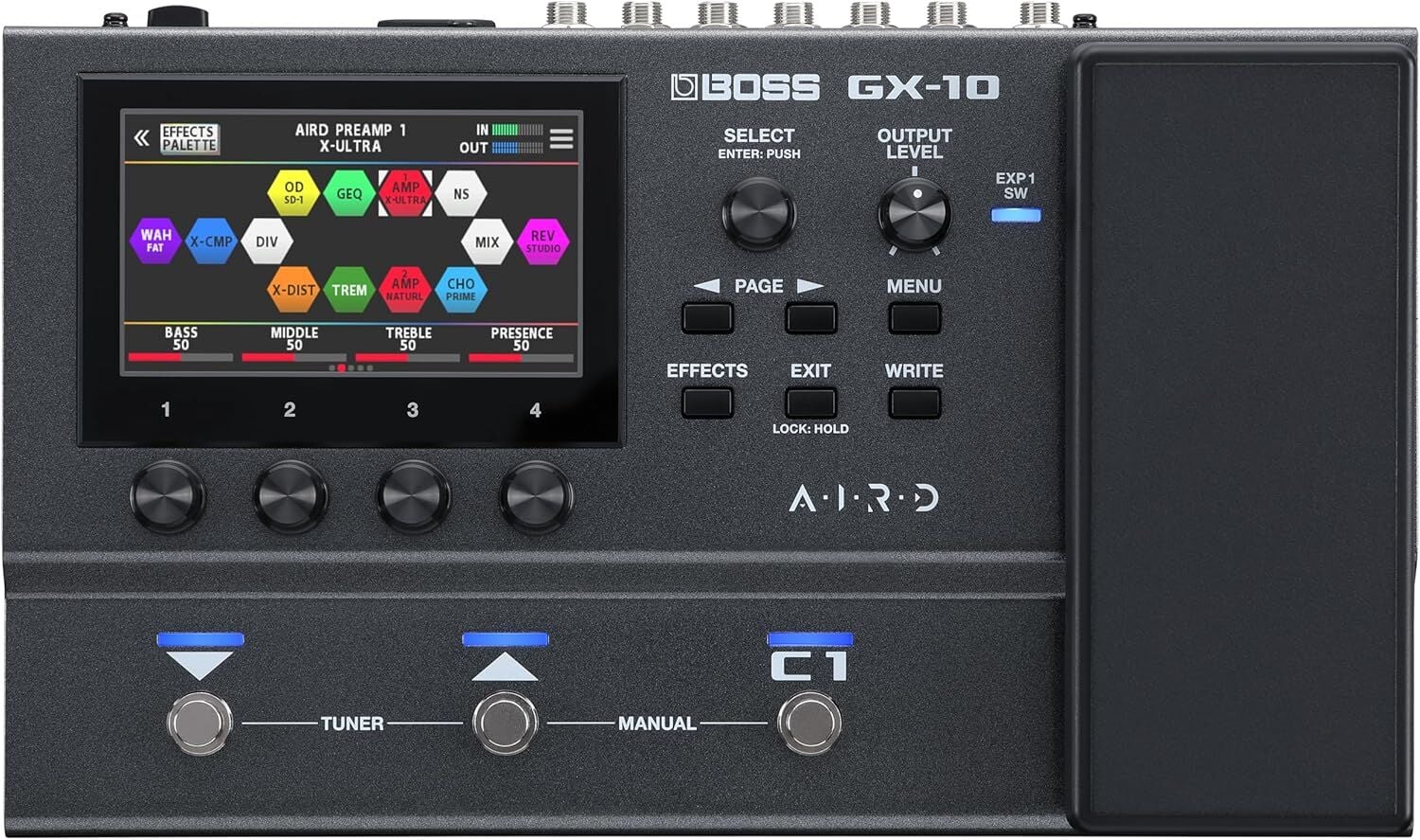 BOSS GX-10 Kompakt Gitar / Bas Efekt Prosesörü