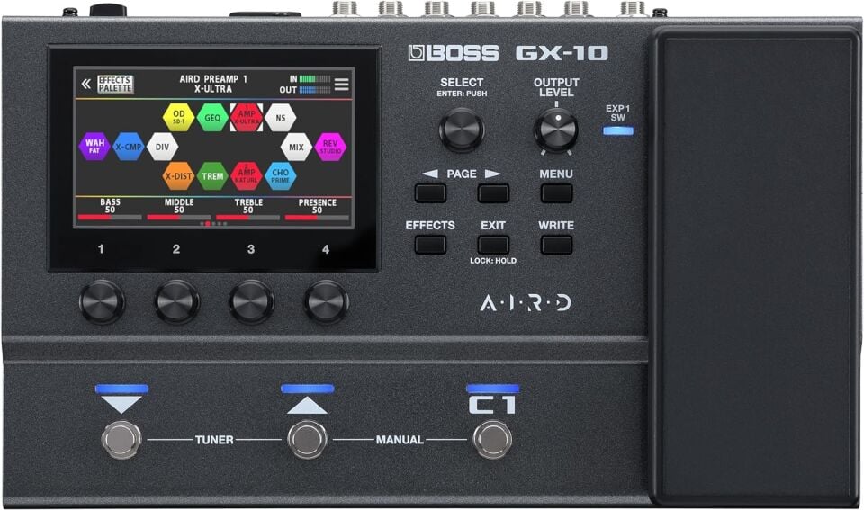 BOSS GX-10 Kompakt Gitar / Bas Efekt Prosesörü