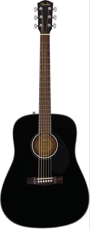 Fender CD-60S Ceviz Klavye Black Akustik Gitar