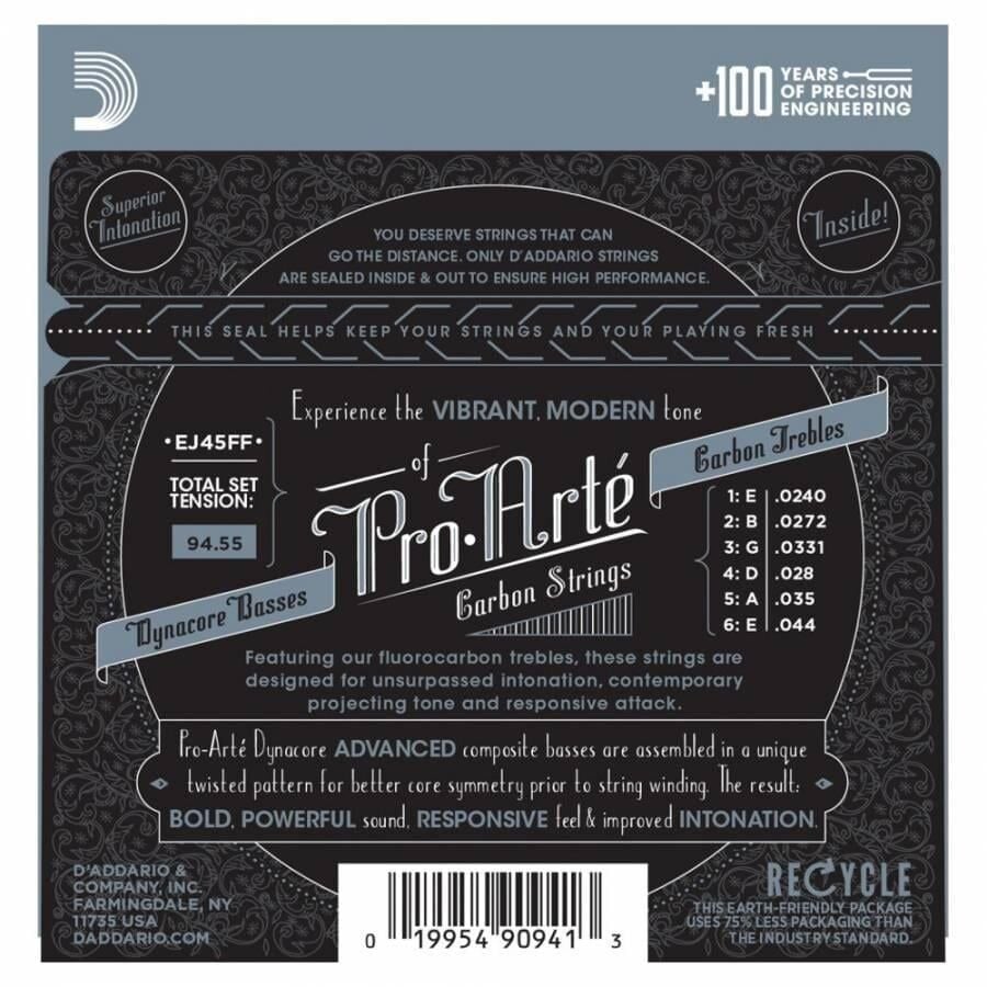 D'Addario EJ45FF Pro-Arte Carbon Klasik Gitar Teli