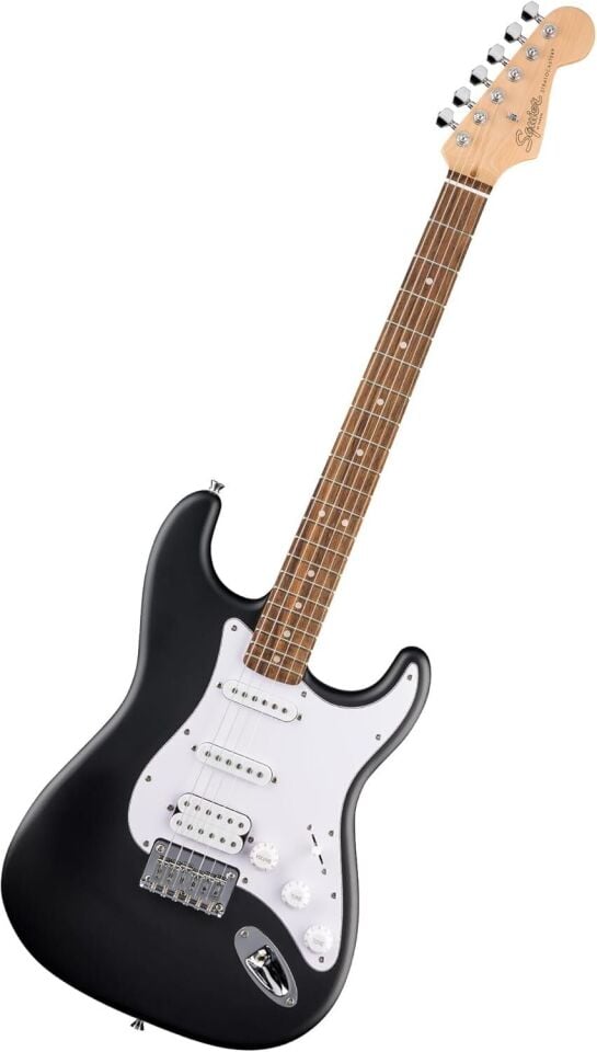Squier Debut Stratocaster HSS Black Elektro Gitar Seti – NUX Mighty Lite BT MKII Amfi