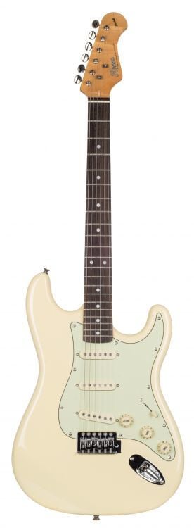 KOZMOS KST-62SSS-GRWN-VWH 62 Stratocaster SSS Vintage Beyaz Elektro Gitar