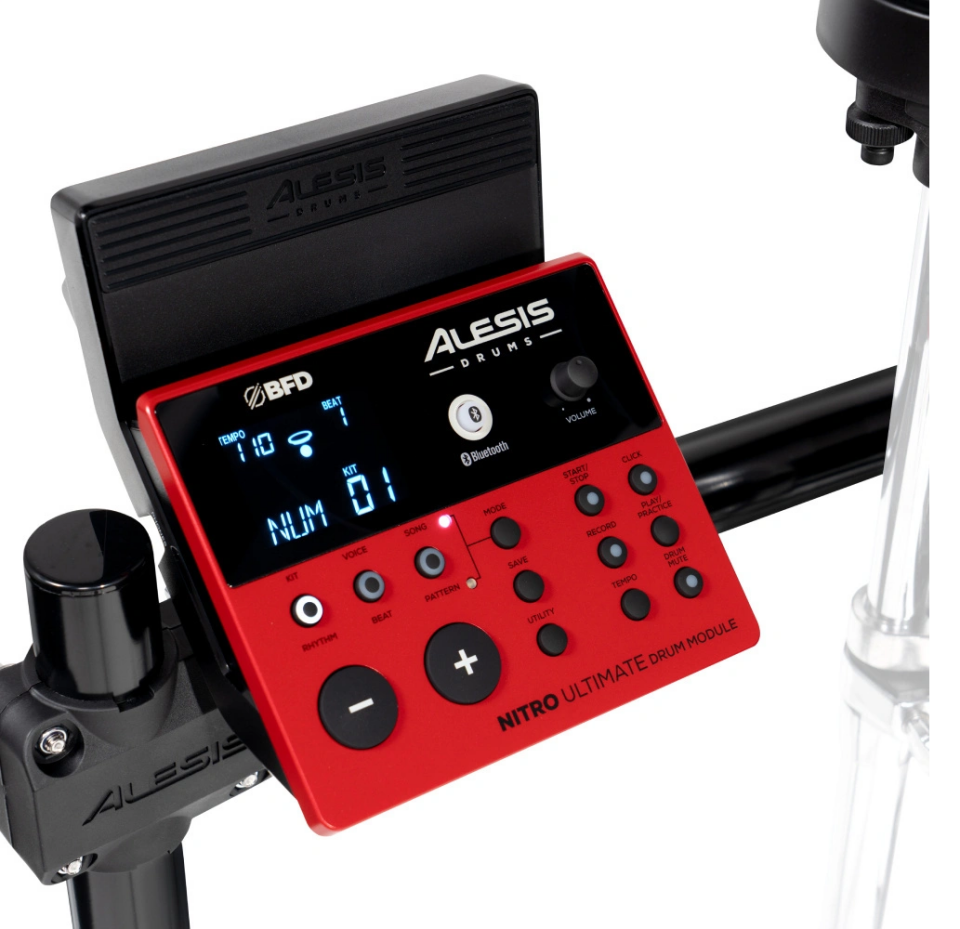 ALESIS Nitro Ultimate 9 Parça Elektronik Davul Seti (Bluetooth ve Hareketli Hi-Hat Özelliği ile)