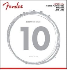 Fender Super 250's Guitar Strings Nickel Plated Steel Ball End 250R Gauges .010-.046 String Sets - Elektro Gitar Teli