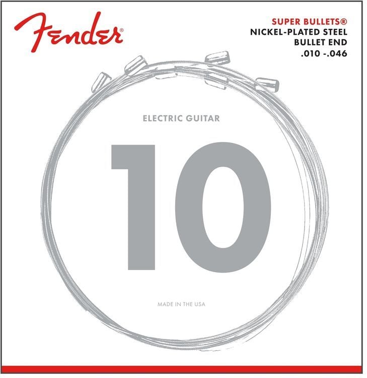Fender Super Bullets Strings Nickel Plated Steel Bullet End 3250R Gauges .010-.046 String Sets - Elektro Gitar Teli