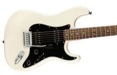 Squier Affinity Stratocaster HH Laurel Klavye Black PG Olympic White Elektro Gitar