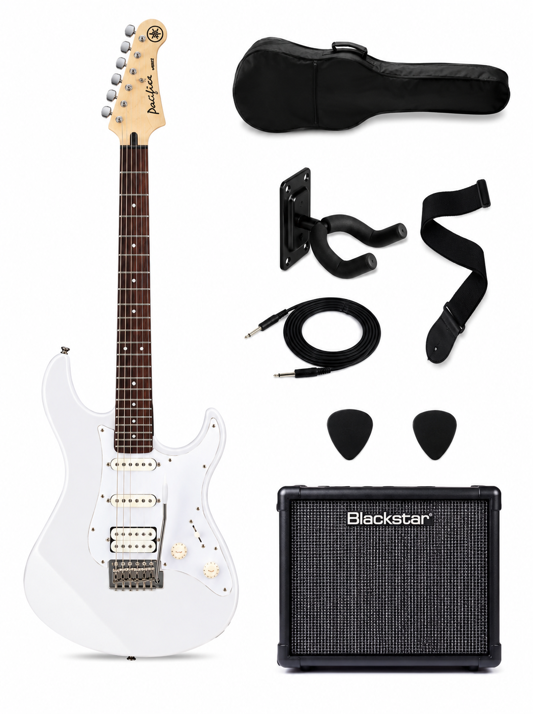 Yamaha Pacifica 012 Elektro Gitar (Vintage White) Set