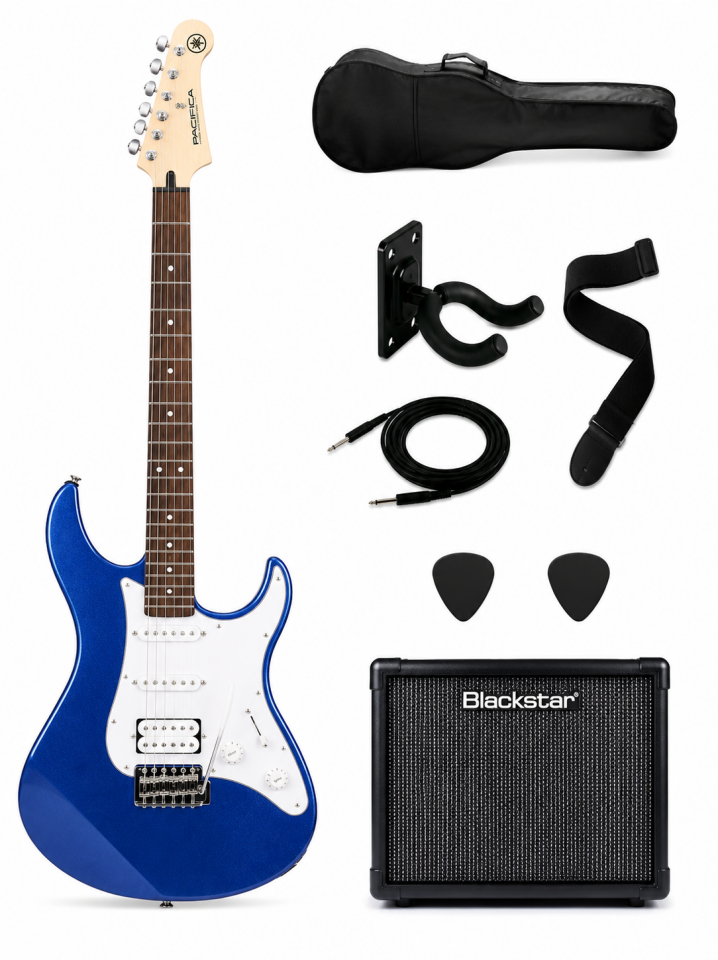 Yamaha Pacifica 012 DBM (Dark Blue Metallic) Elektro Gitar Set