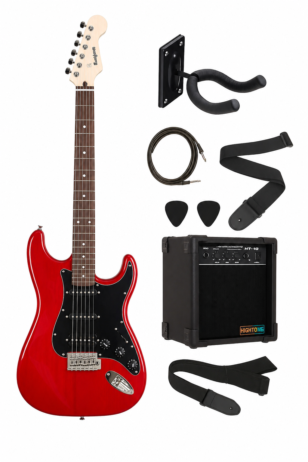 Madison Meg-2Trd Trans Red Burst Elektro Gitar Set