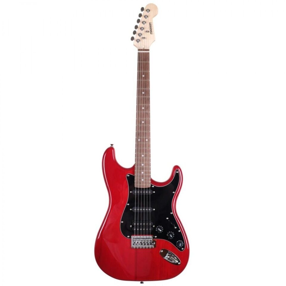 Madison Meg-2Trd Trans Red Burst Elektro Gitar Set