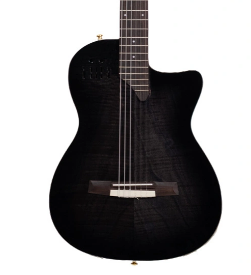 Barcelona EL TORO-TBK İnce Kasa Siyah Elektro Klasik Gitar