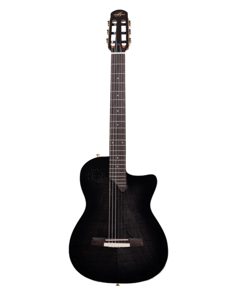 Barcelona EL TORO-TBK İnce Kasa Siyah Elektro Klasik Gitar