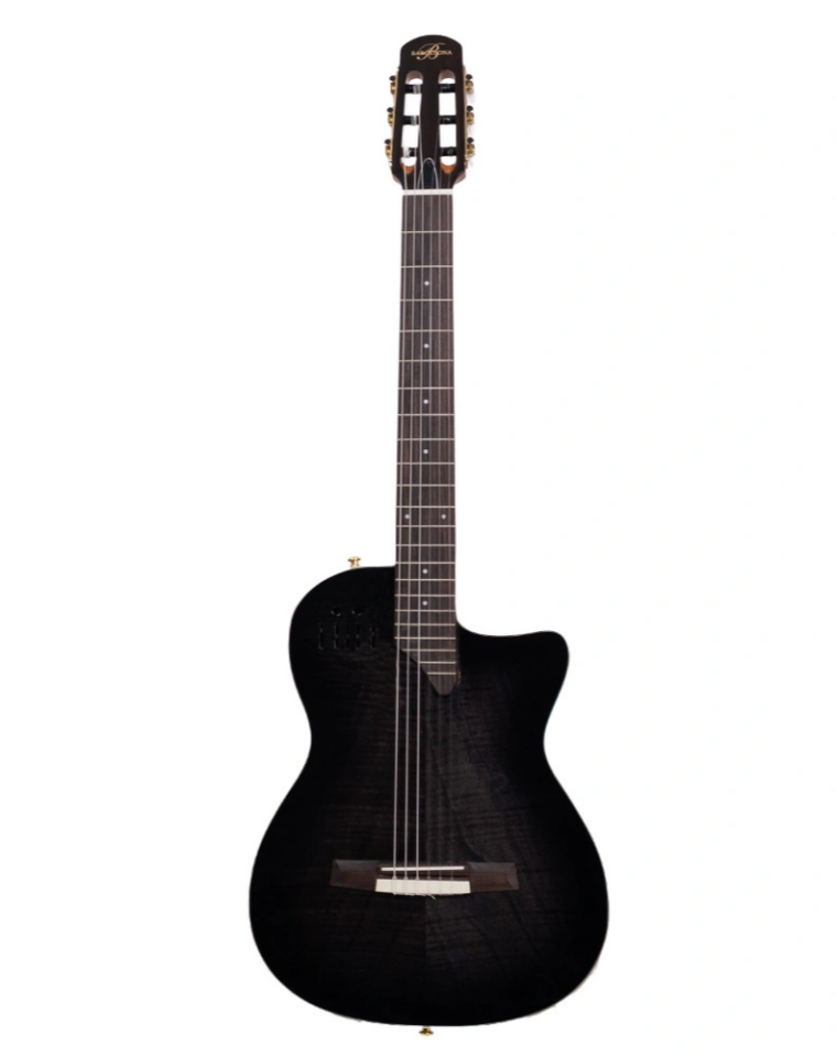 Barcelona EL TORO-TBK İnce Kasa Siyah Elektro Klasik Gitar
