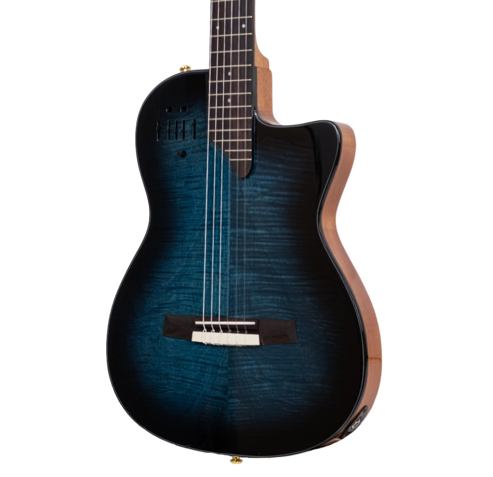 Barcelona EL TORO-TBL İnce Kasa Mavi Elektro Klasik Gitar
