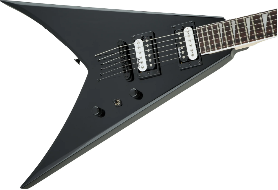Jackson JS32T King V Sabit Köprü Amaranth Klavye Gloss Black Elektro Gitar