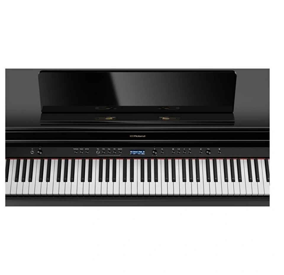 ROLAND HP704-PE Parlak Siyah Dijital Piyano (Tabure & Kulaklık Hediyeli)