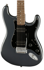 Squier Affinity Stratocaster HH Laurel Klavye Charcoal Frost Metallic Elektro Gitar