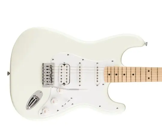 Squier FSR Sonic Stratocaster HSS Akçaağaç Klavye Arctic White Elektro Gitar