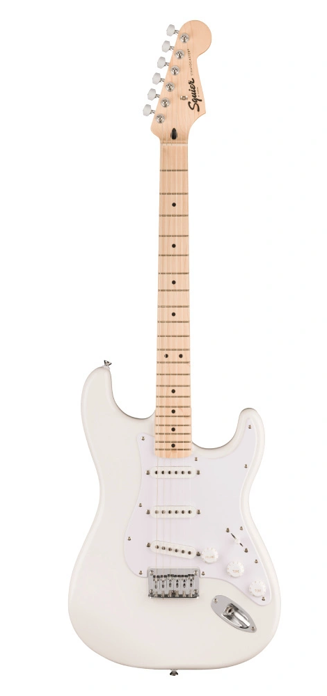 Squier FSR Sonic Stratocaster HSS Akçaağaç Klavye Arctic White Elektro Gitar