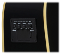 Ibanez PF15ECE-BK Elektro Akustik Gitar