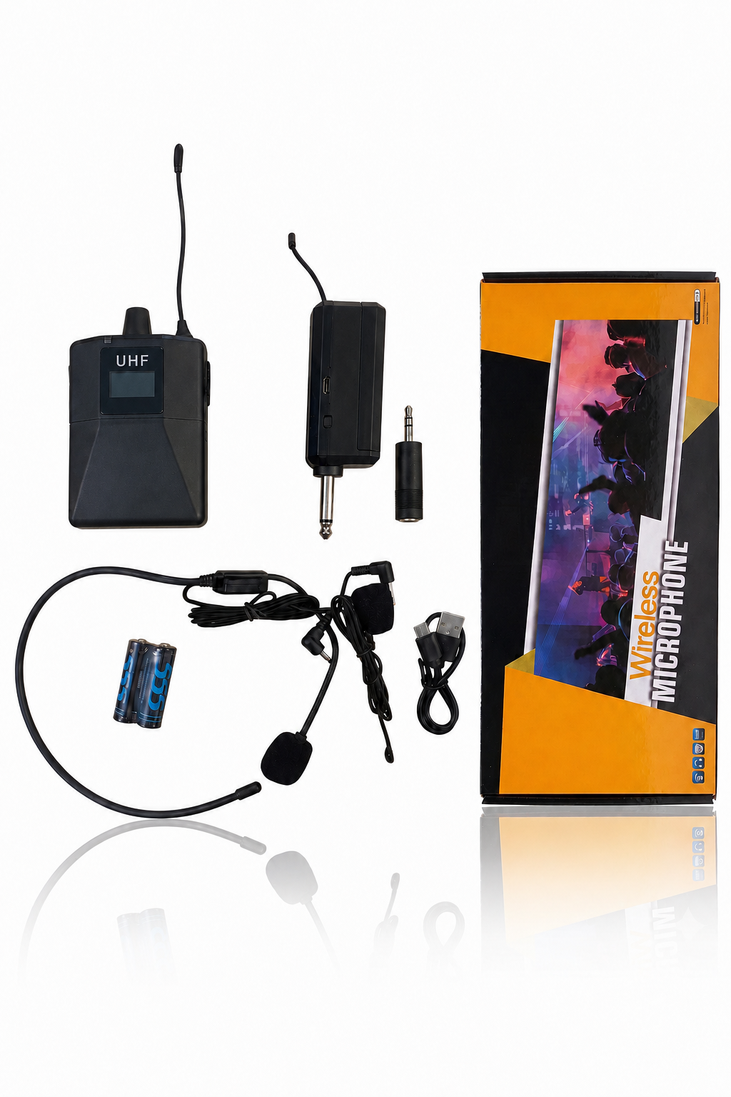 WIRELESS WX02S UHF Kablosuz Kafa ve Yaka Mikrofon Seti