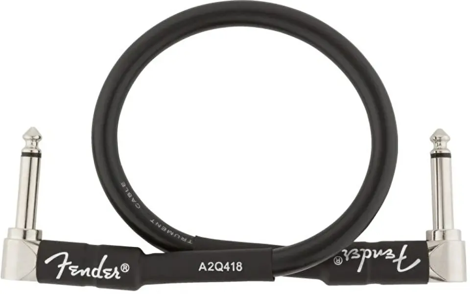 Fender Professional L/L Uç 30 cm Siyah Pedal Ara Kablosu