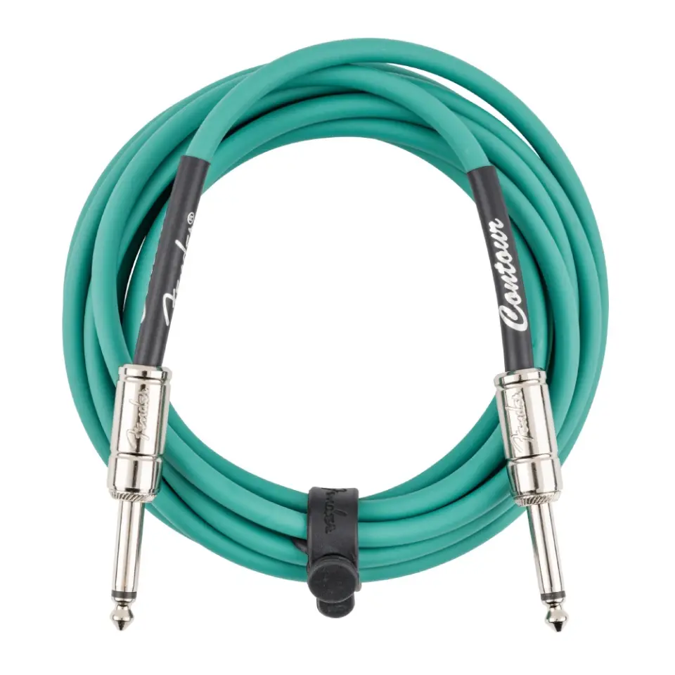 FENDER Contour Serisi 3 Metre Yeşil Enstrüman Kablosu